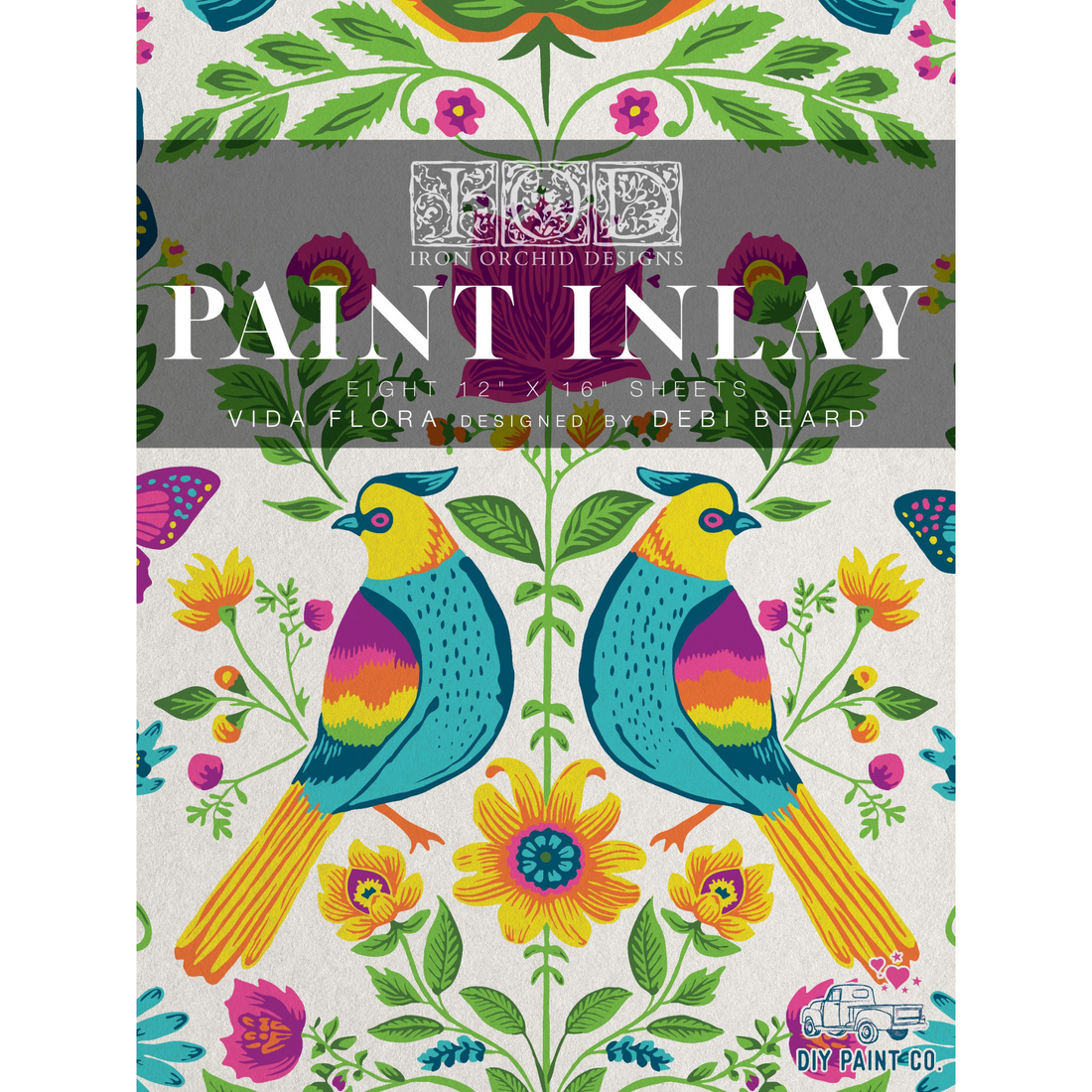 Introducing Vida Flora: A New IOD Paint Inlay Collaboration with Debi Beard of Debi's Design Diary