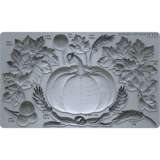 "Autumn Cottage" IOD mould by Iron Orchid Designs. Available at Milton's Daughter.