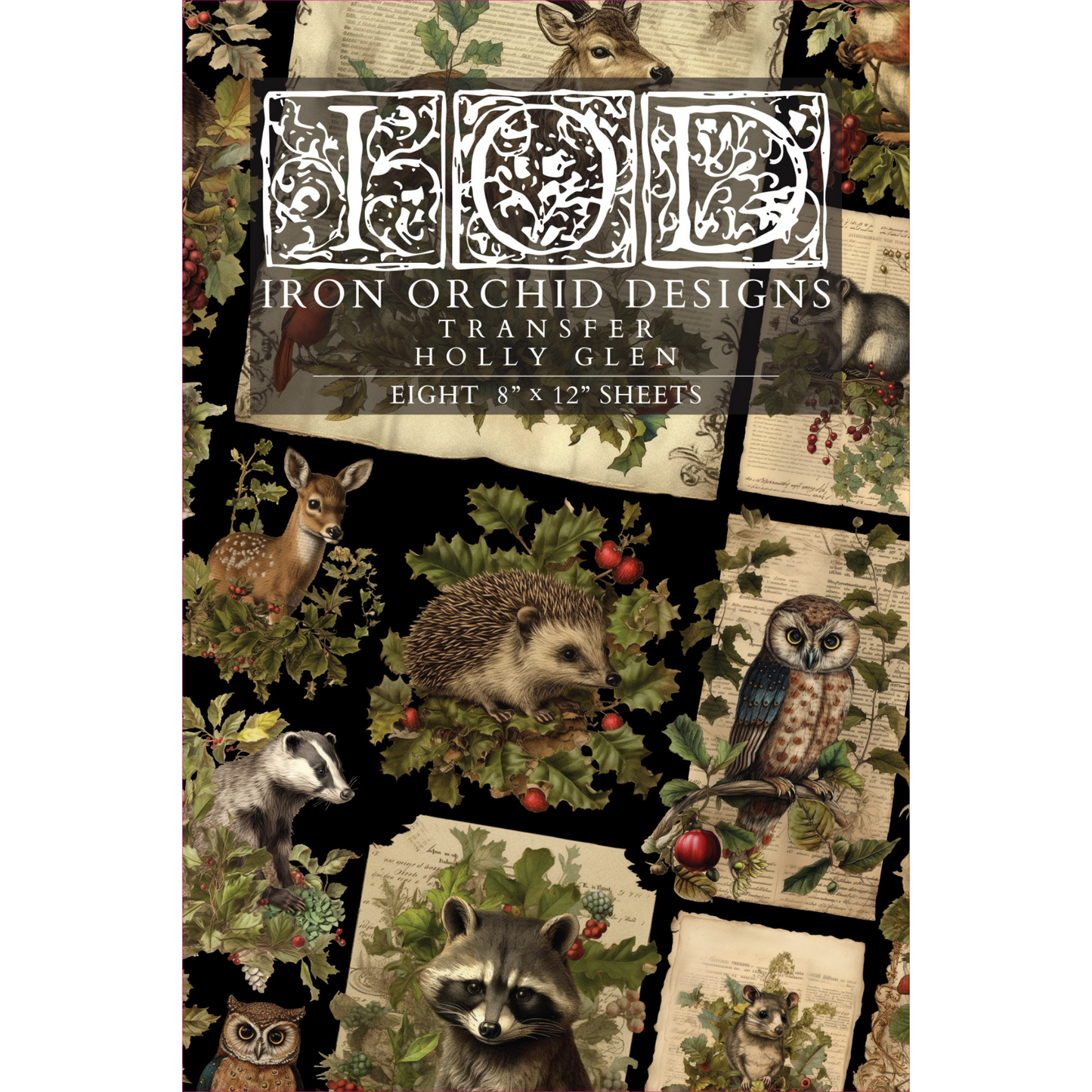 "Holly Glen" IOD transfer by Iron Orchid Designs. Front Cover. Available at Milton's Daughter.