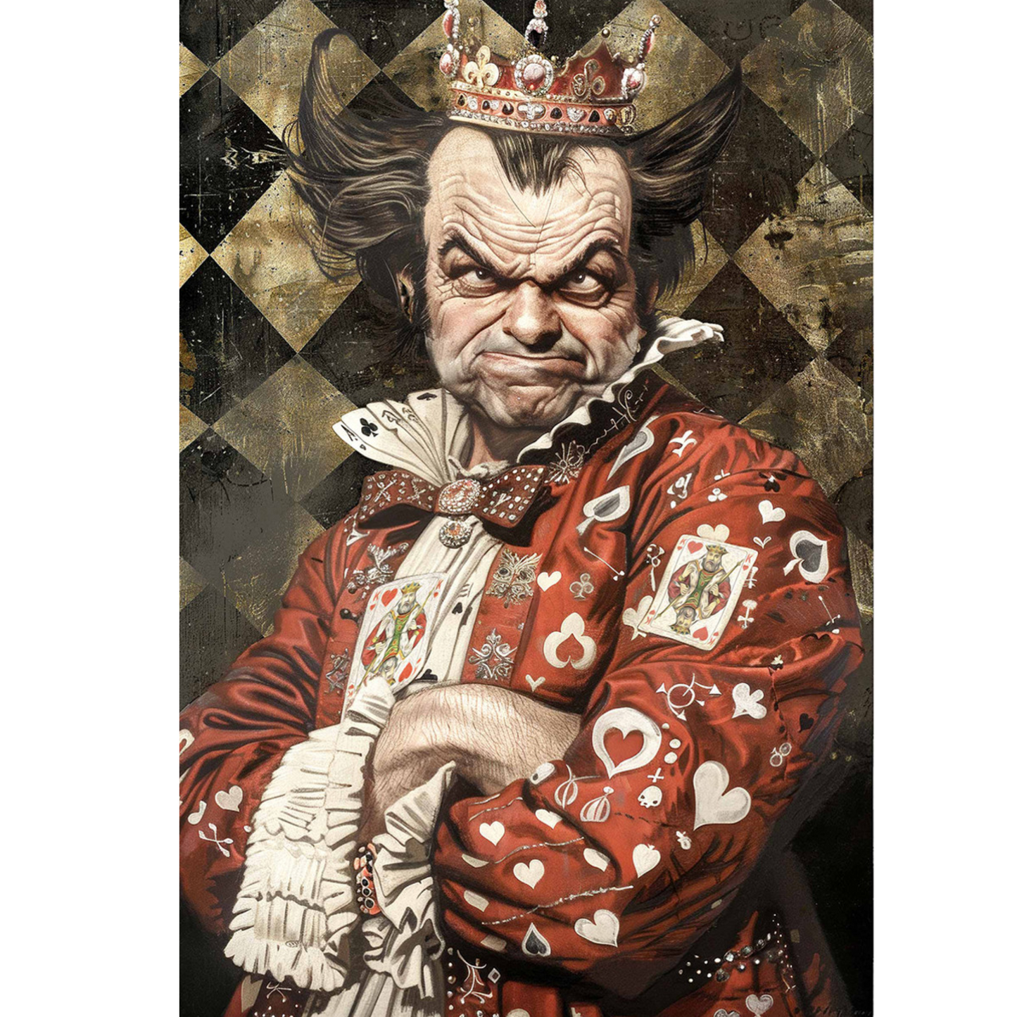 "King of Hearts" decoupage rice paper by Paper Designs. Available at Milton's Daughter.