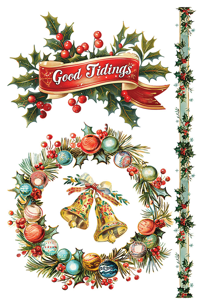 "Kitschy Christmas" IOD transfer by Iron Orchid Designs.Pg 5. Available at Milton's Daughter.