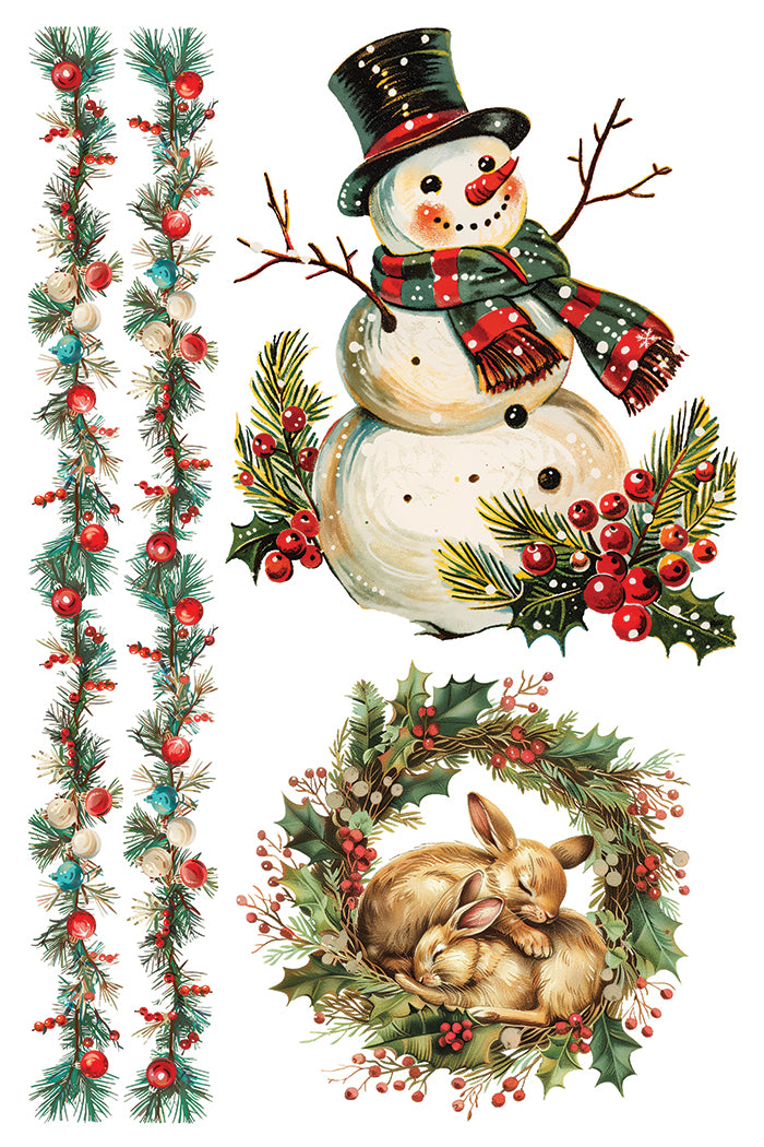 "Kitschy Christmas" IOD transfer by Iron Orchid Designs.Pg 6. Available at Milton's Daughter.