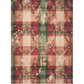 "Red  and Green Large Plaid Background" decoupage rice paper by AB Studio. Available at Milton's Daughter.0.