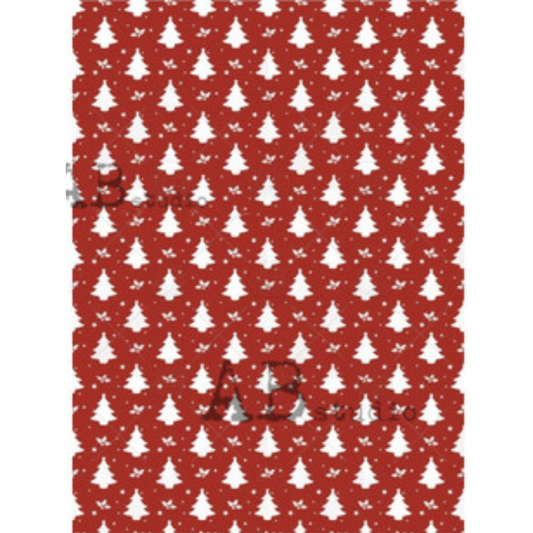 Red Christmas Tree Pattern