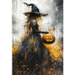 "Spooky Witch With Jack O'Lantern" decoupage rice paper by Paper Designs. Available at Milton's Daughter.