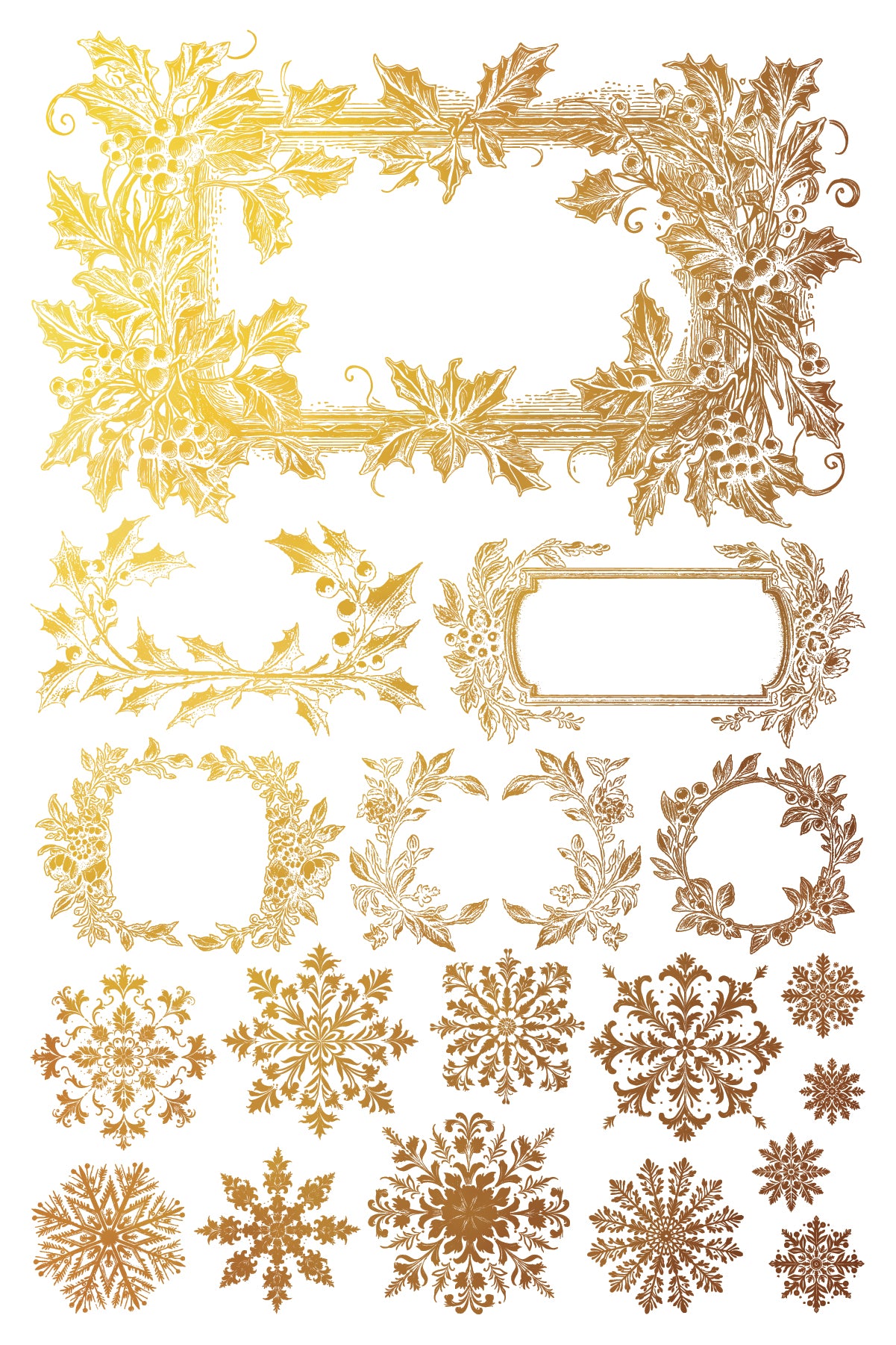 "Tinsel" IOD Gilded Foil Transfer by Iron Orchid Designs. Pg 1. Available at Milton's Daughter.