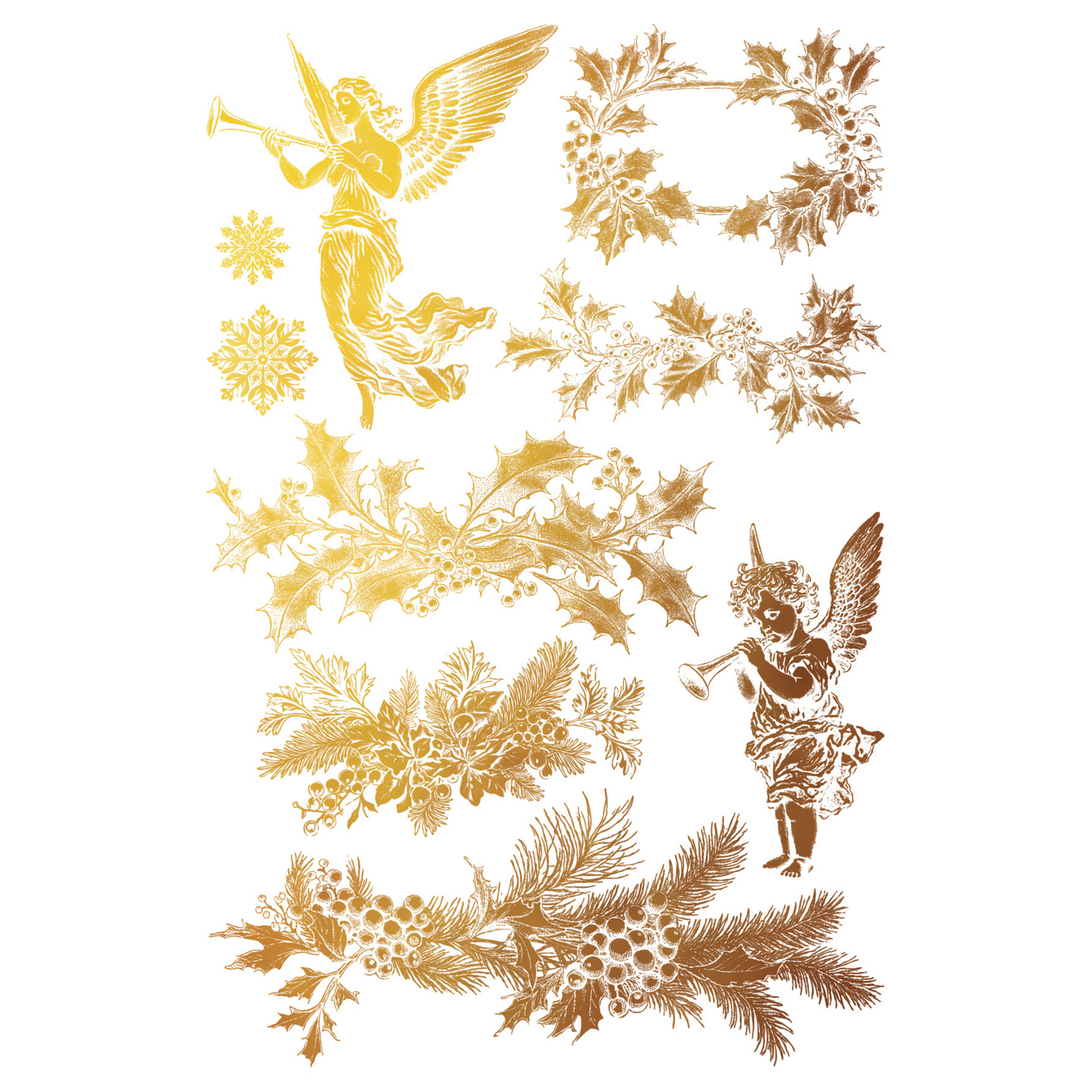 "Tinsel" IOD Gilded Foil Transfer by Iron Orchid Designs. Pg 4. Available at Milton's Daughter.