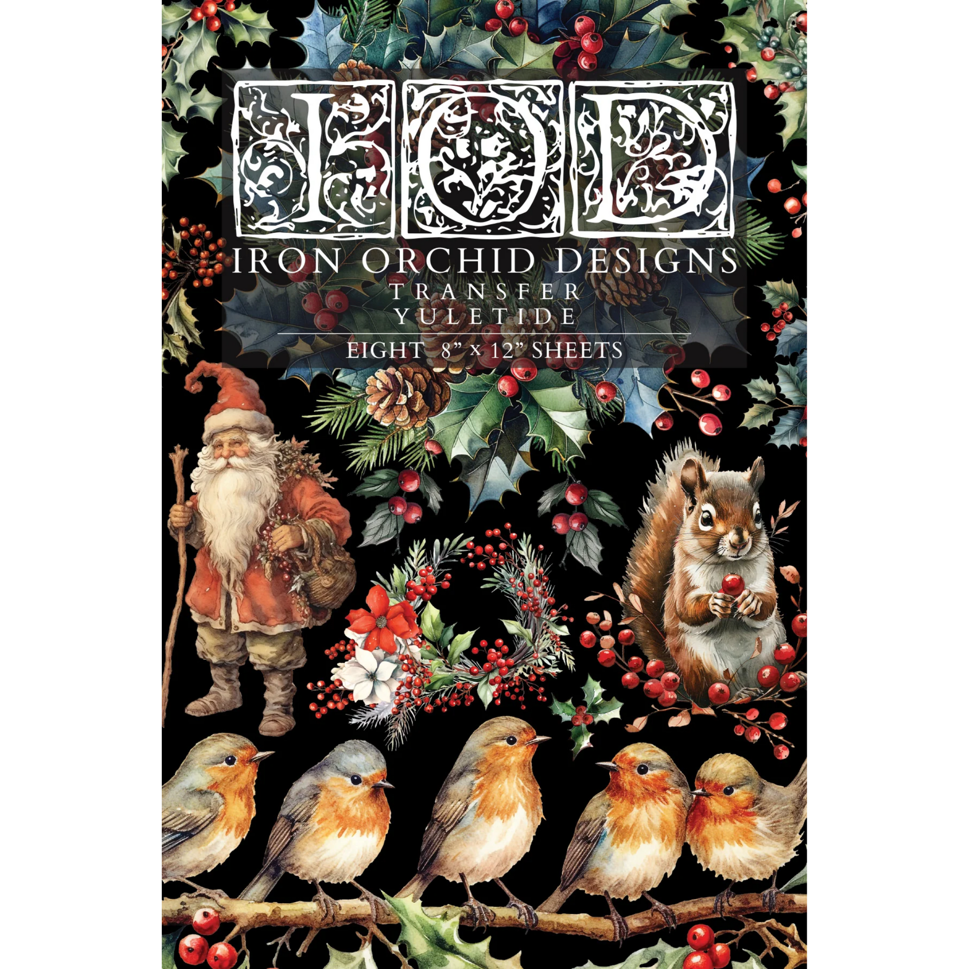 "Yuletide" IOD transfer by Iron Orchid Designs. Front Cover. Available at MIlton's Daughter.