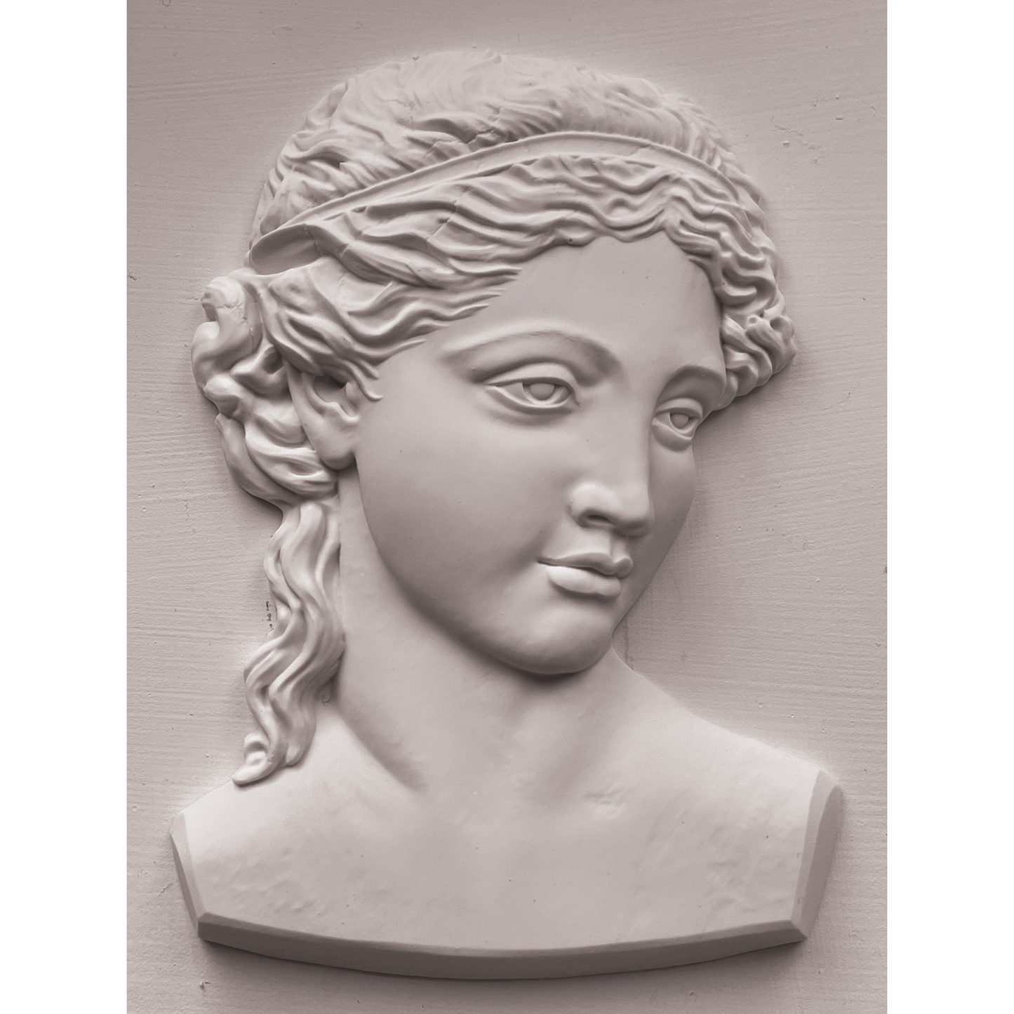 "Persephone" IOD Decor Mould by Iron Orchid Designs. 5" x 7" silicone mould available at Milton's Daughter. Casting #2.