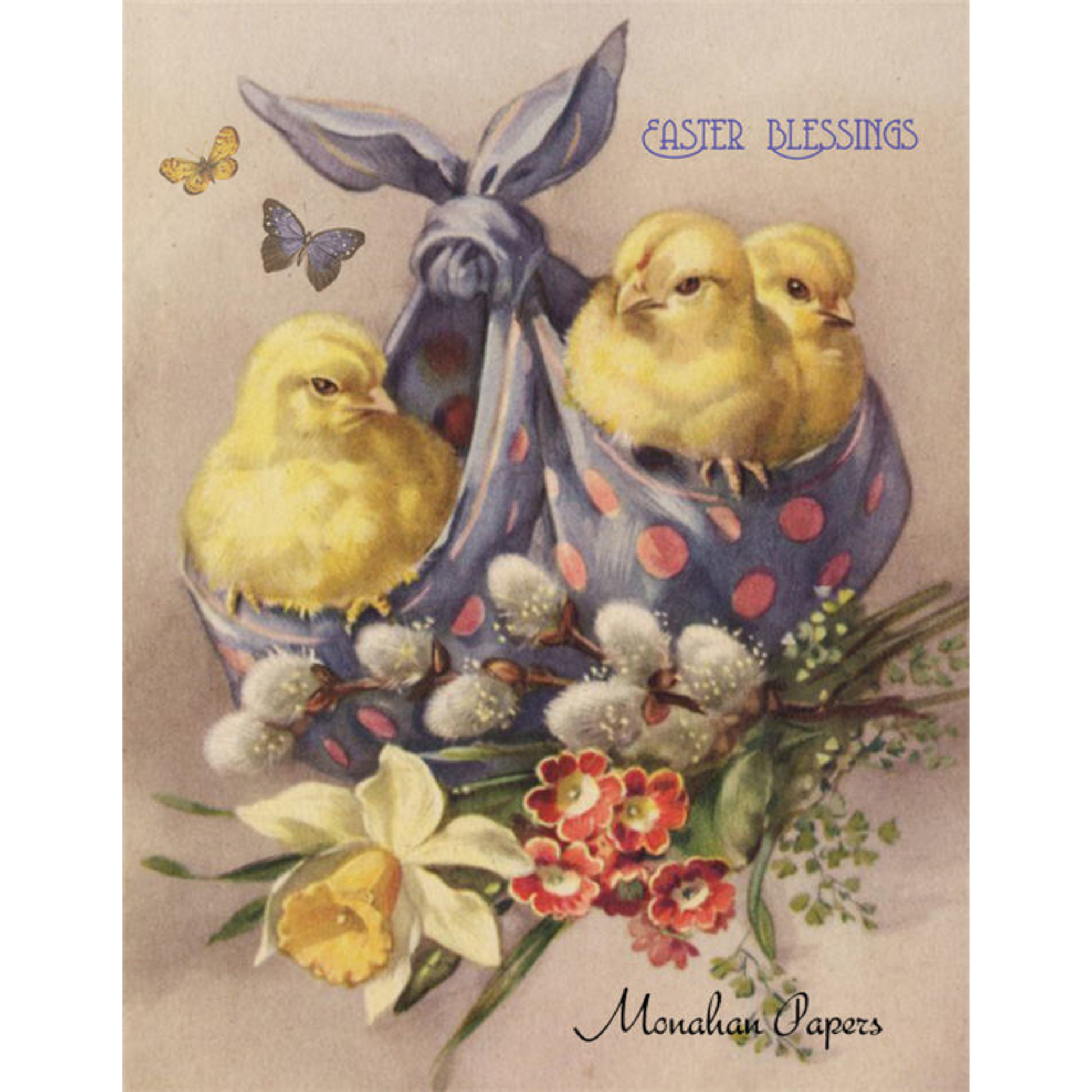 "Easter Blessings" Decoupage Paper by Monahan Papers. Size 11" x 17" available at Milton's Daughter.