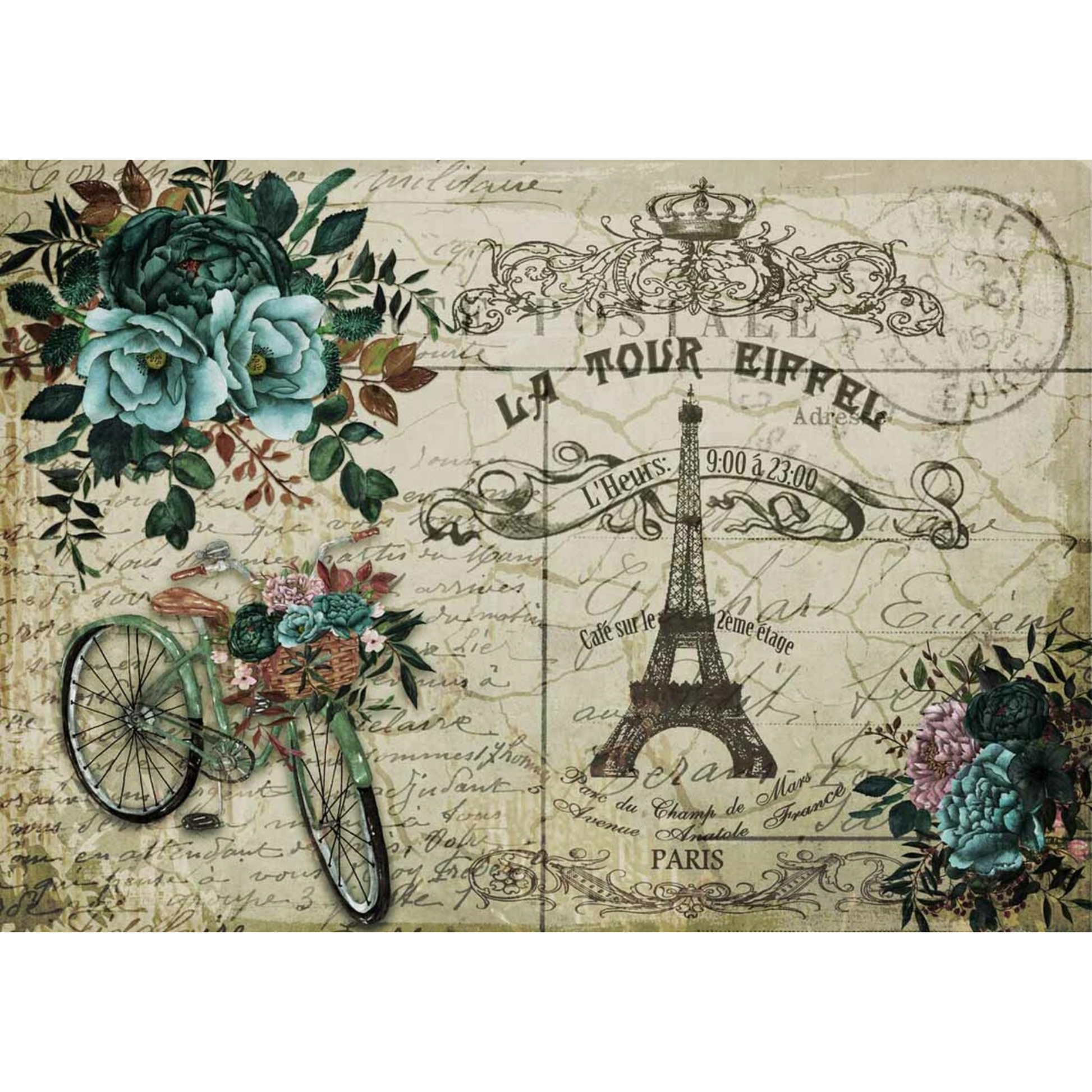 La Tour Eilffel Decoupage Rice Papers by Decoupage Queen available at Milton's Daughter.