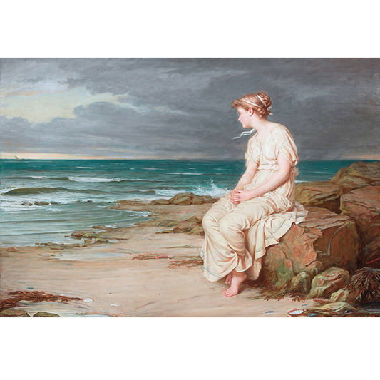 "Miranda" by John Waterhouse. Print reproduction on decoupage rice paper. Size A3 available at Milton's Daughter.