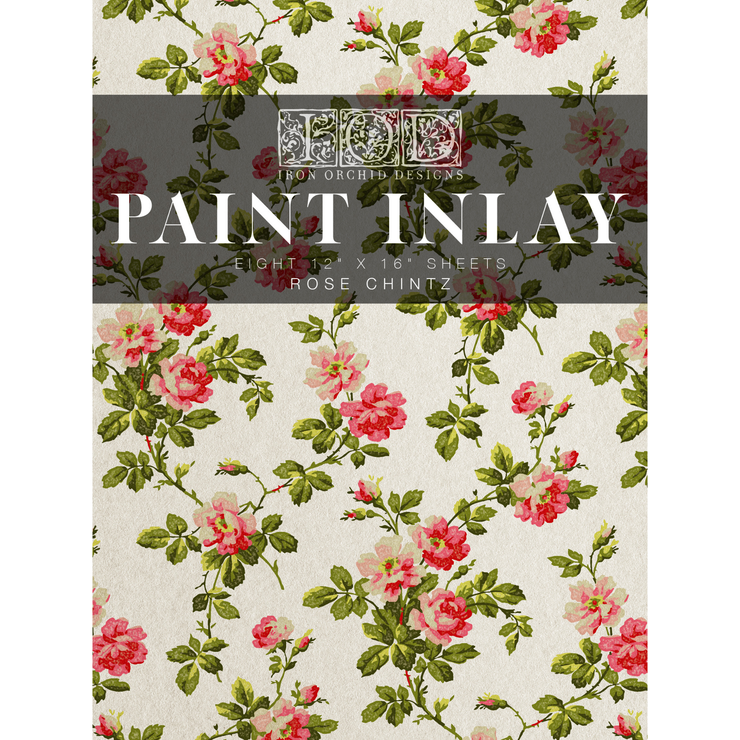 Rose Chintz IOD Paint Inlay by Iron Orchid Designs available at Milton's Daughter