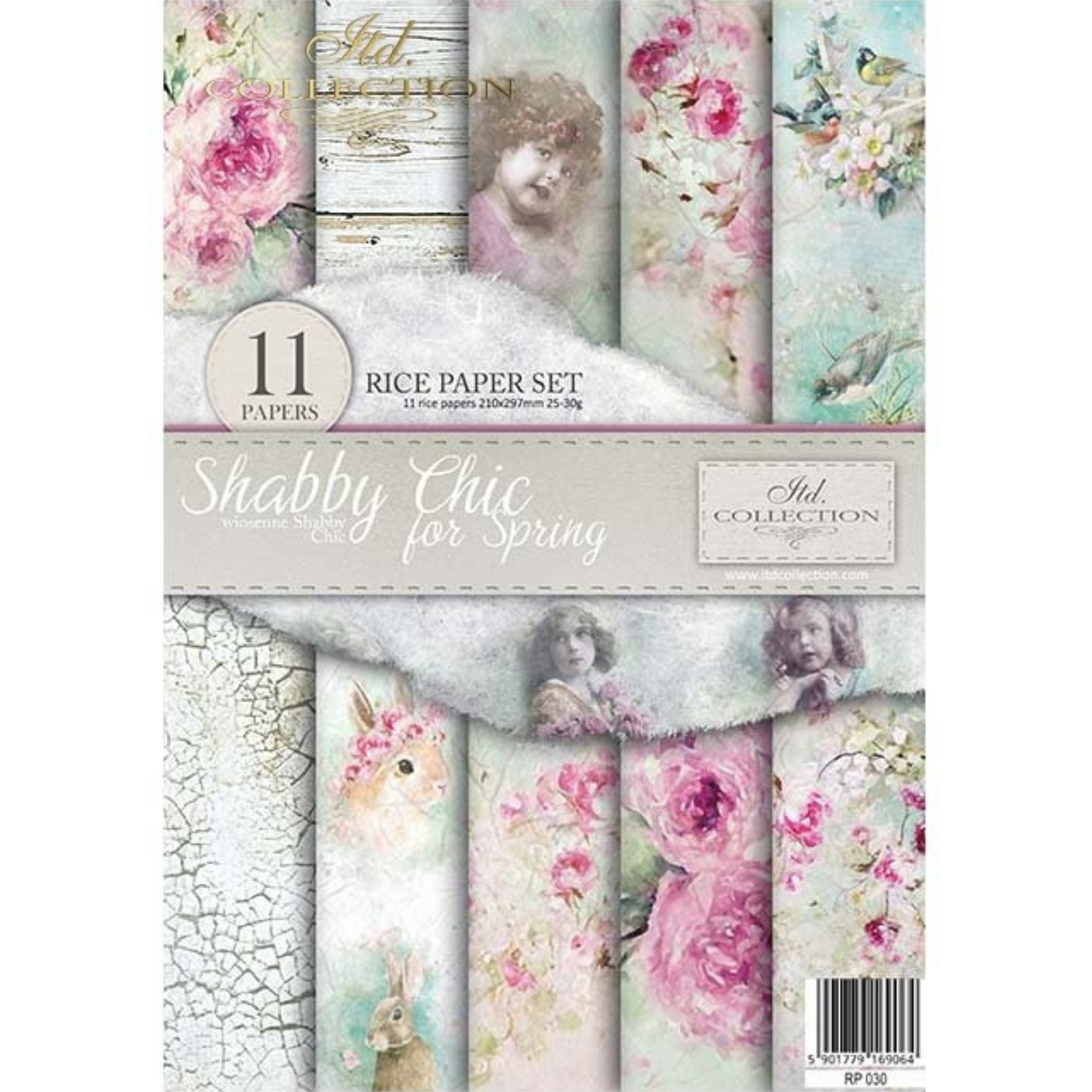 Shabby Chic For Spring- Decoupage Rice Paper Set by ITD Collection