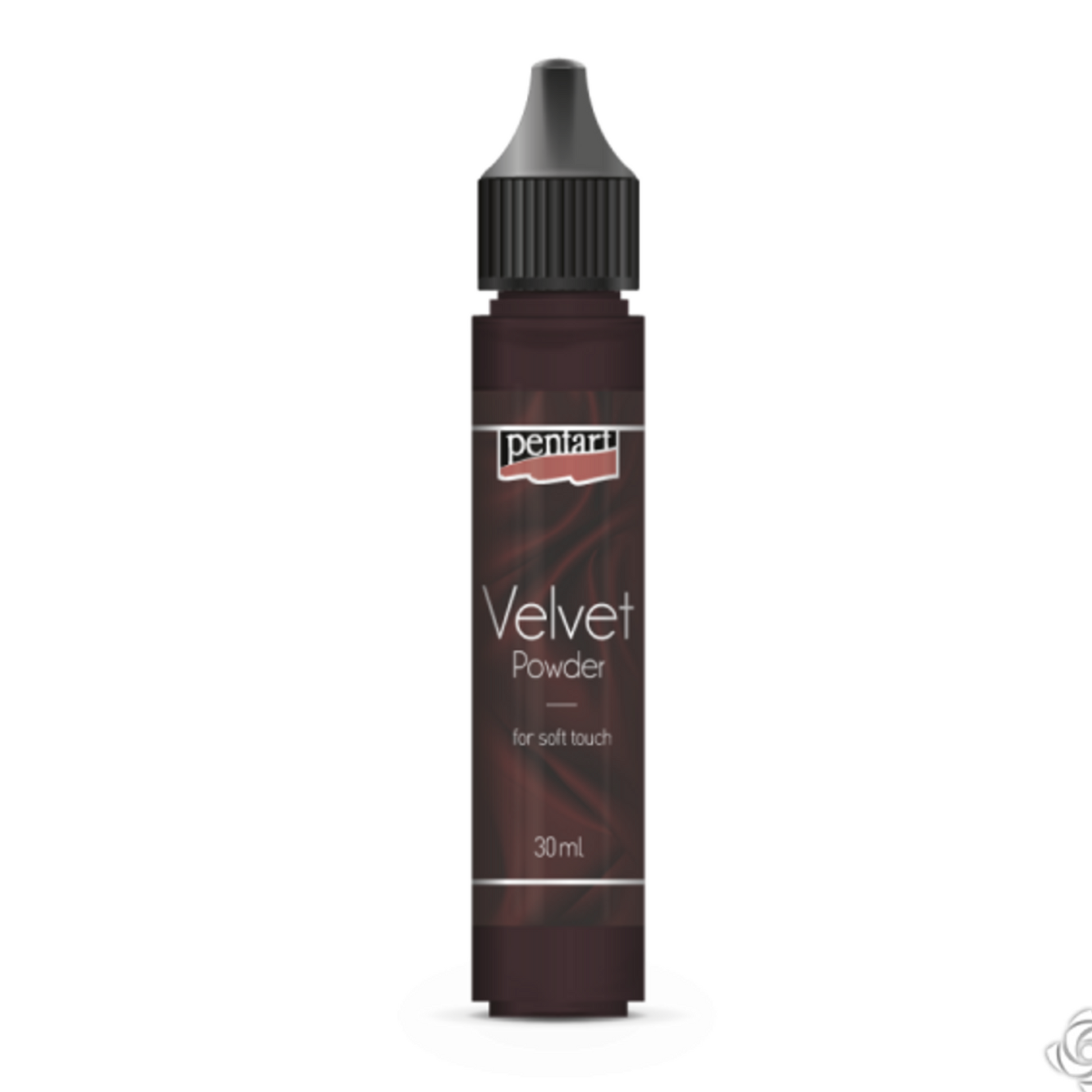 Velvet Powder by Pentart. Earthy Brown 30 ml available at Milton's Daughter.