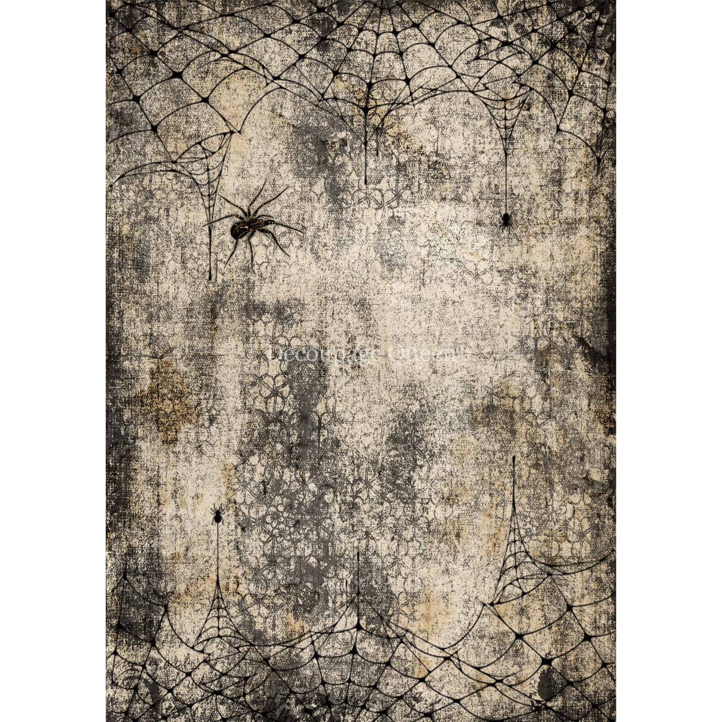 "Webs and Spiders" decoupage rice paper by Decoupage Queen. Available at Milton's Daughter.