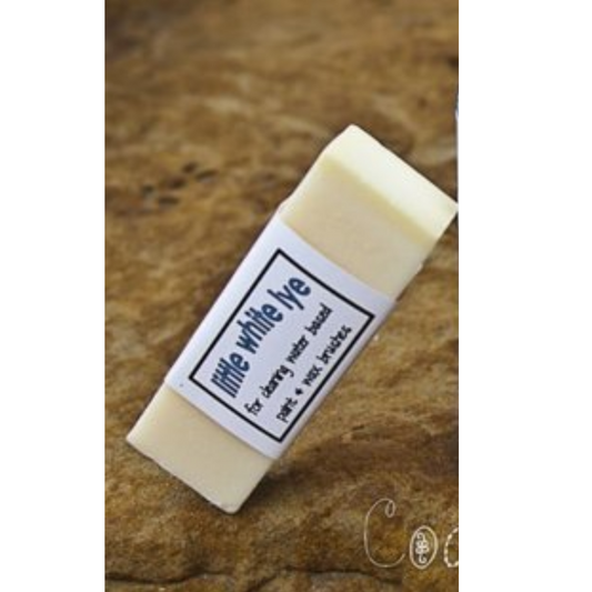 Little White Lye Soap for paint and wax brushes small at Milton's Daughter